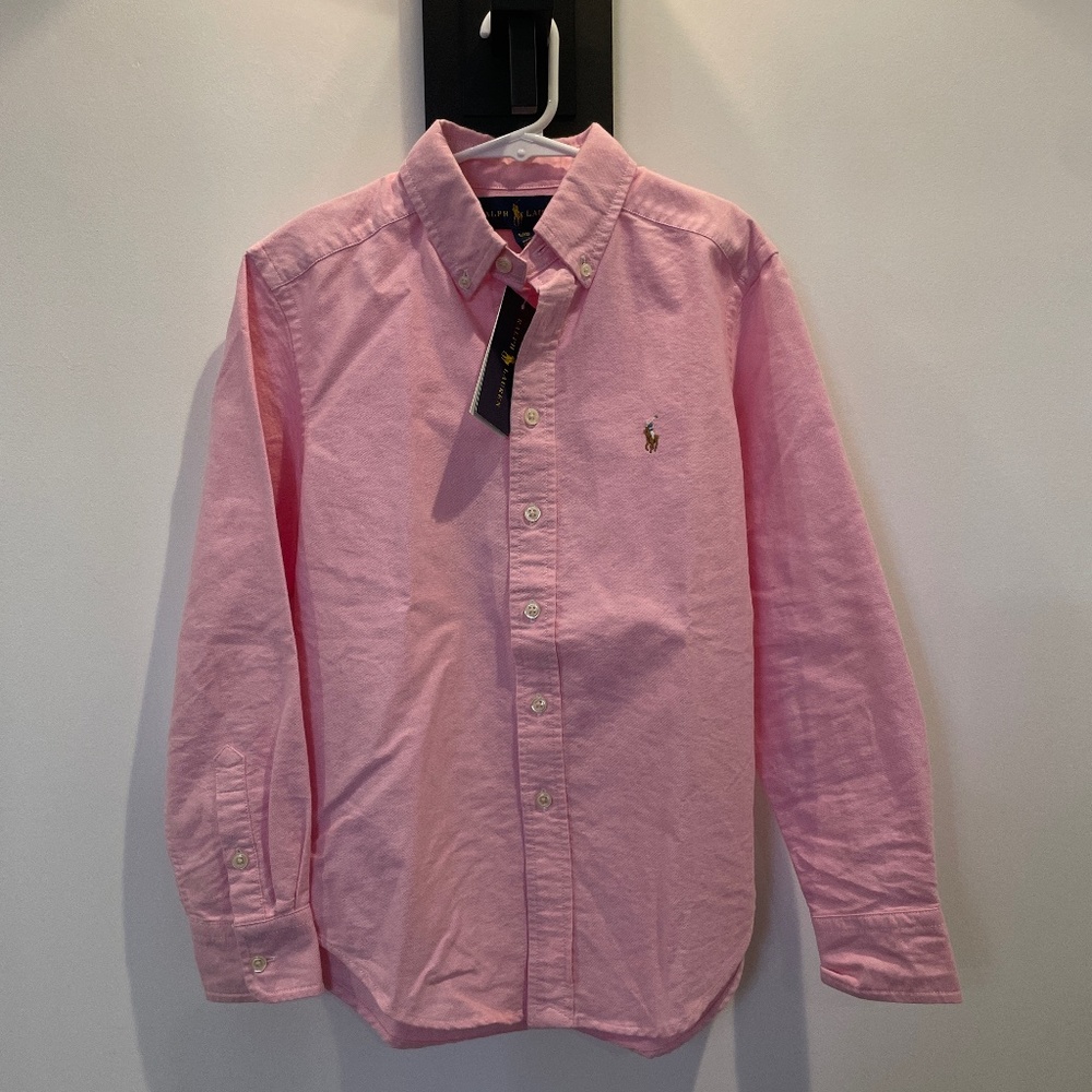 NWT Boys Polo button up dress shirt